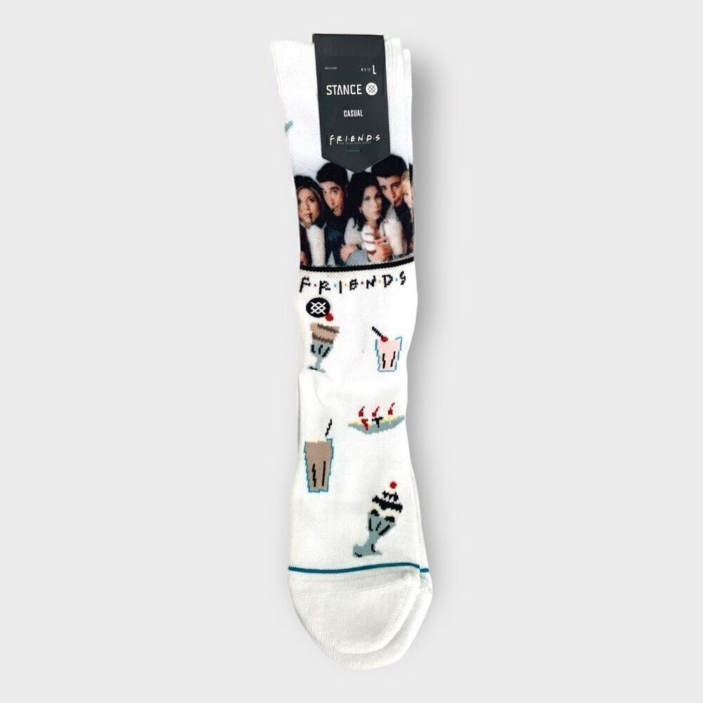 STANCE x FRIENDS “The One With the Diner” Crew Socks Mens size Large (9-13) New